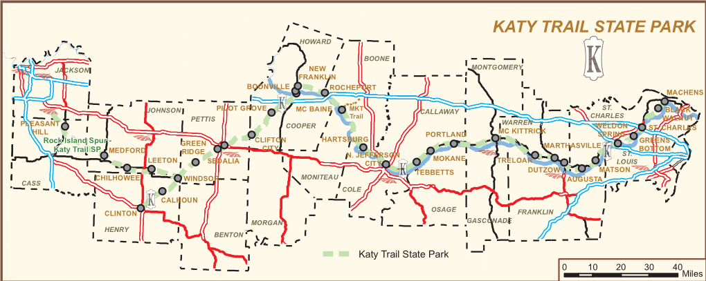 Katy Trail State Park Inset City T L