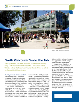 North Vancouver Walks the Talk Sive Approaches to Both Energy Generation and Conservation