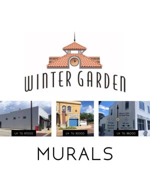 MURALS Call to Artists Downtown Winter Garden Public Art Mural Pilot Project