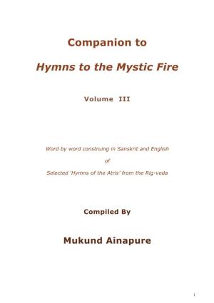 Companion to Hymns to the Mystic Fire