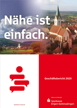 Geschäftsbericht 2020 Der Sparkasse Engen-Gottmadingen