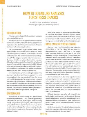 How to Do Failure Analysis for Stress Cracks