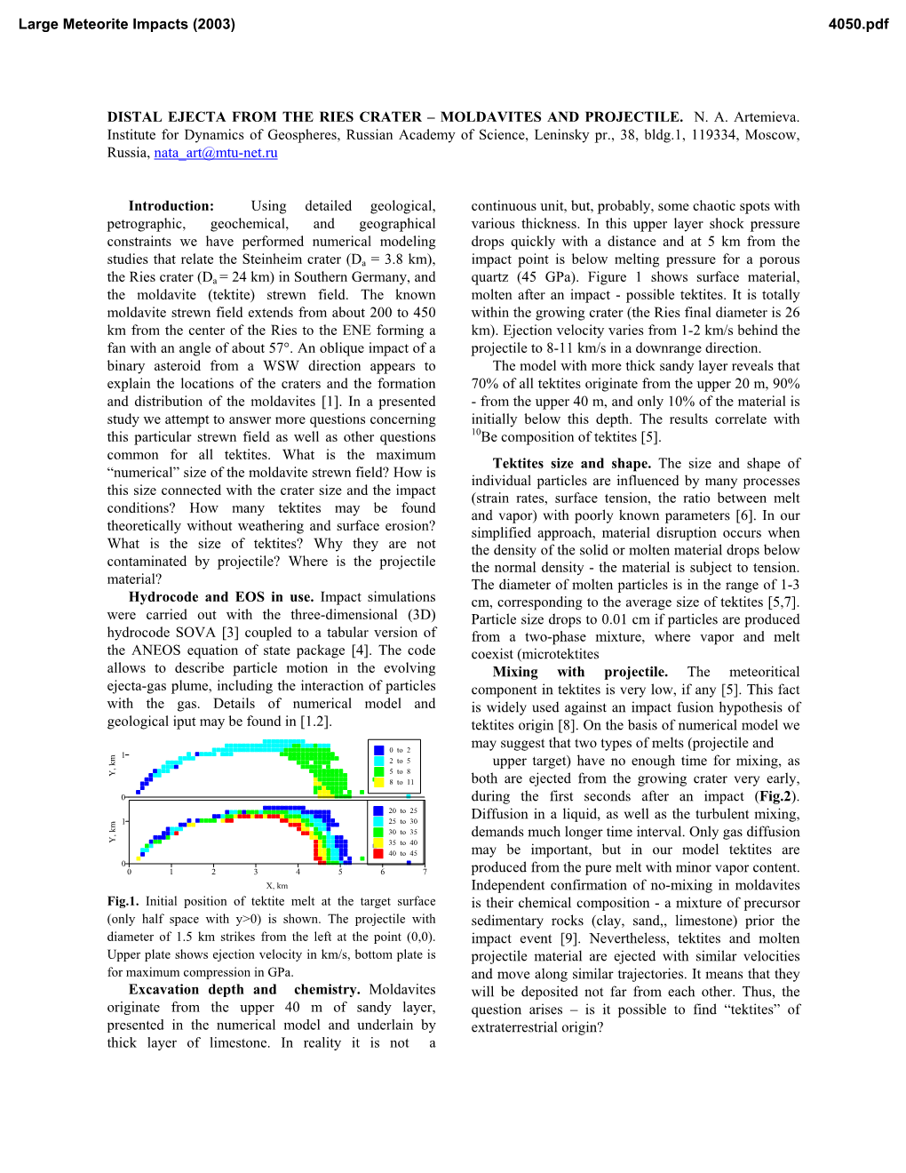 Distal Ejecta from the Ries Crater – Moldavites and Projectile