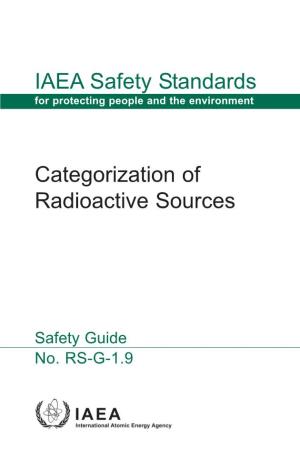 IAEA Safety Standards Categorization of Radioactive Sources