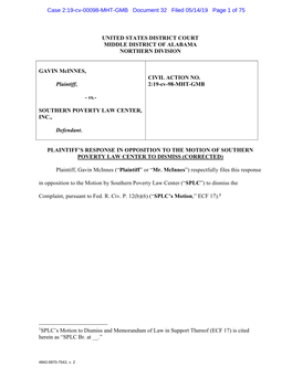 Case 2:19-Cv-00098-MHT-GMB Document 32 Filed 05/14/19 Page 1 of 75