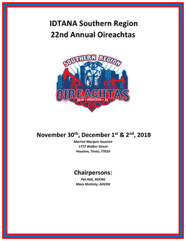 IDTANA Southern Region 22Nd Annual Oireachtas