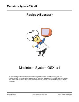 Macintosh System OSX #1