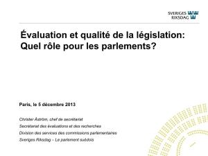 The Role of Parliaments in Regulatory Policy