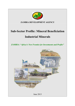 Mining & Mineral Beneficiation