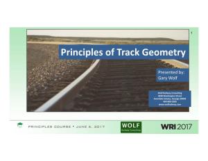 Principles of Track Geometry