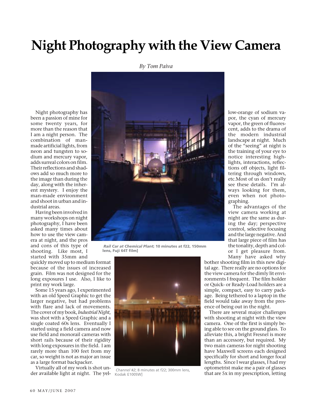 Night Photography with the View Camera