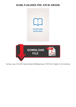PDF Download Dark Paradise Kindle