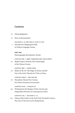 Table of Contents