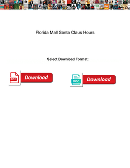 Florida Mall Santa Claus Hours