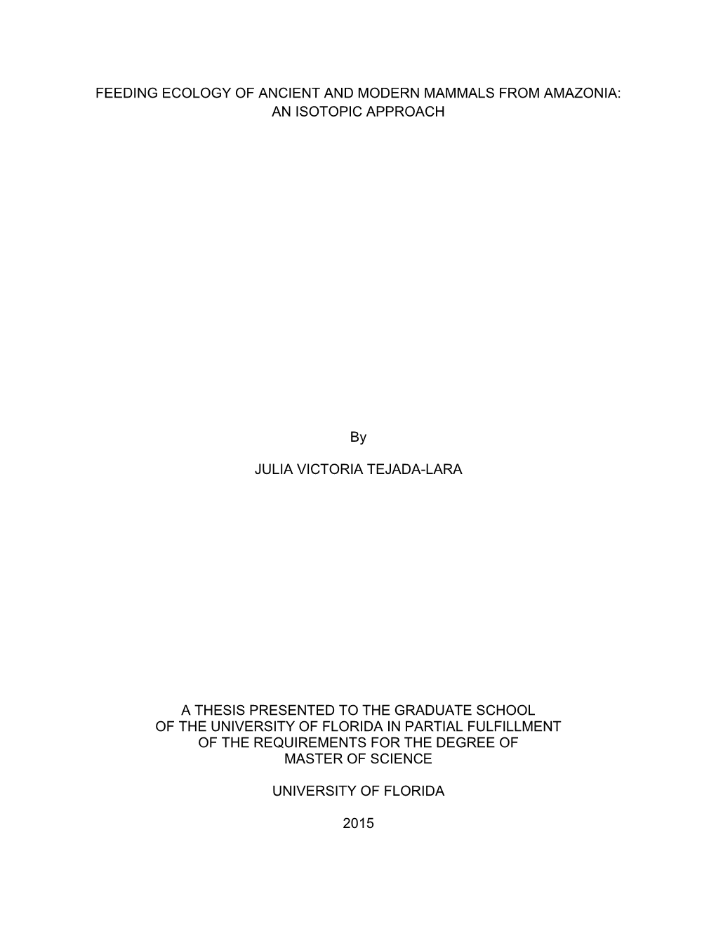 University of Florida Thesis Or Dissertation