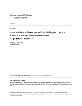 Novel Methods to Determine and Use the Magnetic Vector Potential in Numerical General Relativistic Magnetohydrodynamics