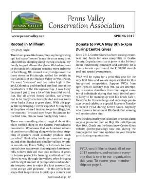 Penns Valley Conservation Association SPRING 2017