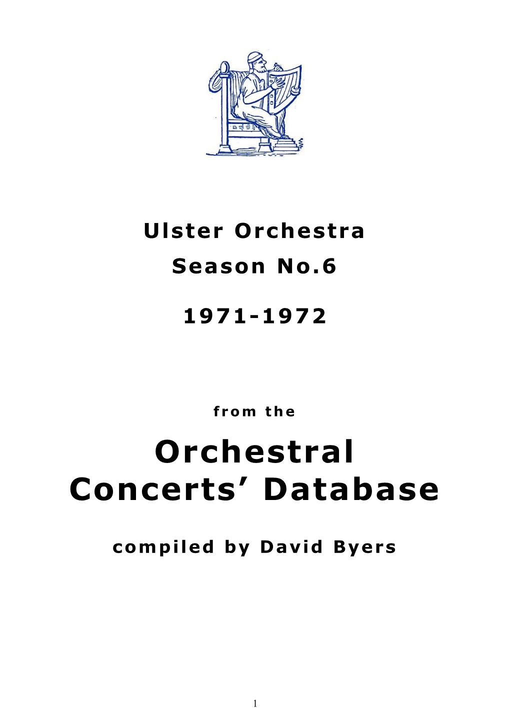 Orchestral Concerts' Database