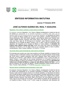 Síntesis Informativa Matutina