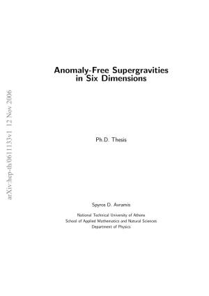 Anomaly-Free Supergravities in Six Dimensions