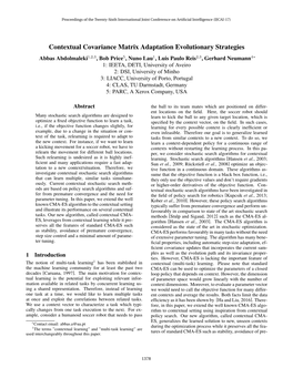 Contextual Covariance Matrix Adaptation Evolutionary Strategies