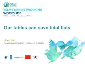Our Tables Can Save Tidal Flats