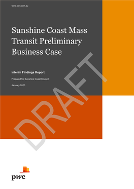 Sunshine Coast Mass Transit Preliminary Business Case