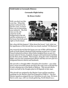 Coronado Flight Safety