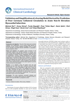 Validation and Simplification of a Scoring Model Derived For