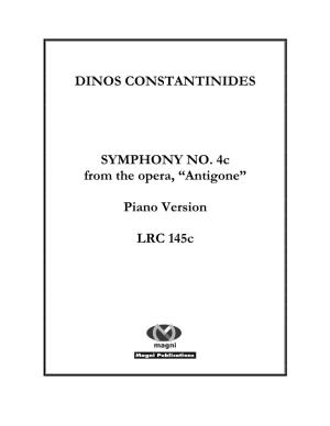 Symphony No 4C Title Program Notes