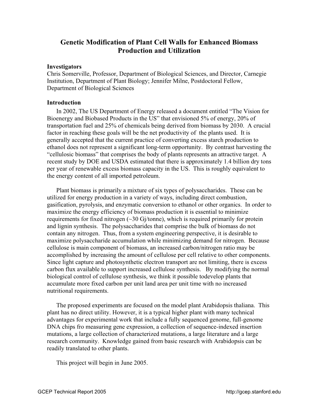 2.3.2. Genetic Modification of Plant Cell Walls for Enhanced Biomass