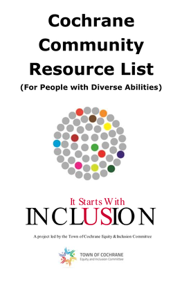 Cochrane Accessibility Resource Booklet