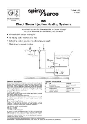 INS Direct Steam Injection Heating Systems