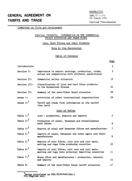 General Agreement on Tariffs and Trade