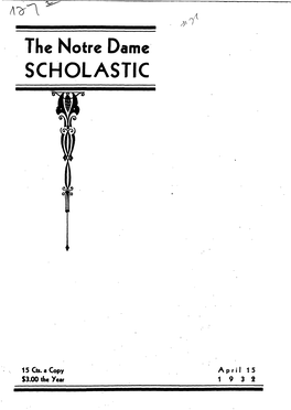Notre Dame Scholastic, Vol. 65, No. 21