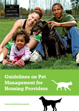 Guidelines on Pet Management for Housing Providers