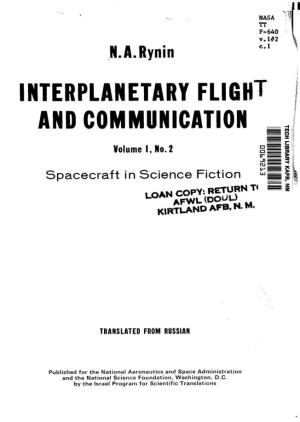 Interplanetary Flight and Communication Volume I, No. 2