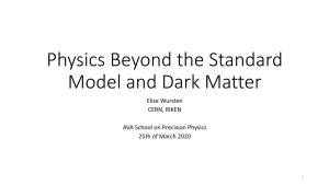 Physics Beyond the Standard Model and Dark Matter.Pdf