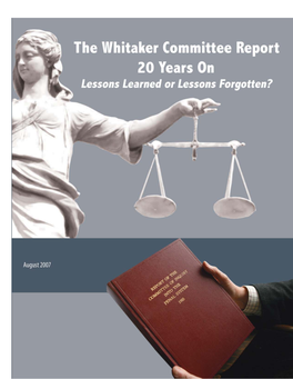 The Whitaker Committee Report 20 Years on 5