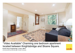 Video Available* Charming One Bedroom Apartment Located Between Knightsbridge and Sloane Square