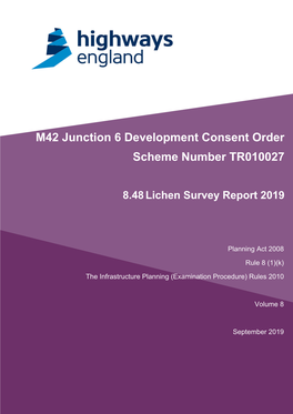 M42 Junction 6 Development Consent Order Scheme Number TR010027