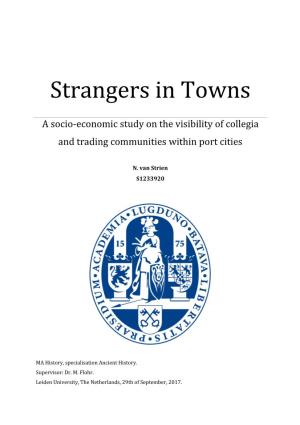 Strangers in Towns