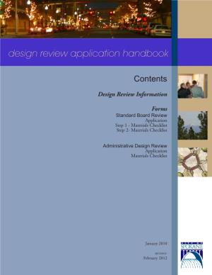 Design Review Application Handbook