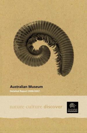 Australian Museum Detailed Report 2006–07 I