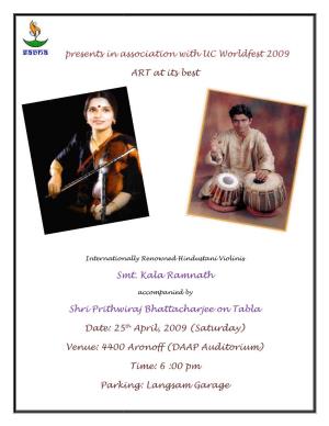 Smt. Kala Ramnath Concert