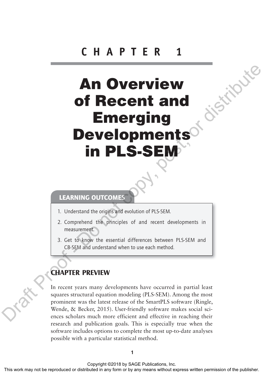 An Overview of Recent and Emerging Developments in PLS-SEM