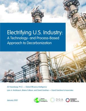 Electrifying U.S. Industry: a Technology- and Process-Based Approach to Decarbonization
