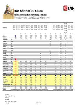 (Nordh) – Soltau – Bennemühlen Schienenersatzverkehr Buchholz (Nordheide) ͟ ͝ Handeloh Von Samstag, 7