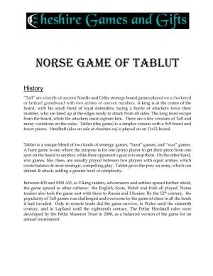Norse Game of Tablut