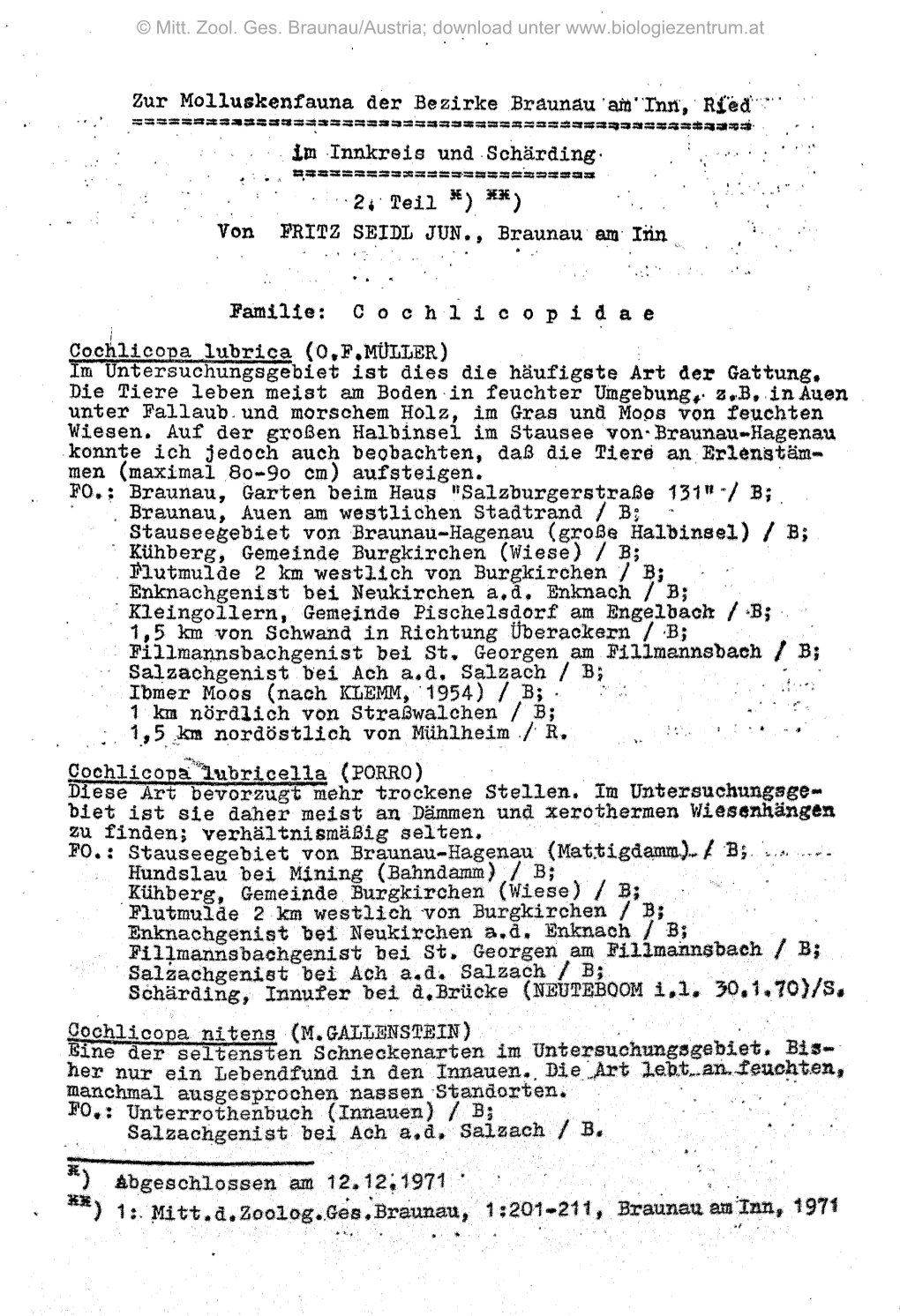 Im Innkreis Und Schär Ding- Von FRITZ SEIDL JÜN